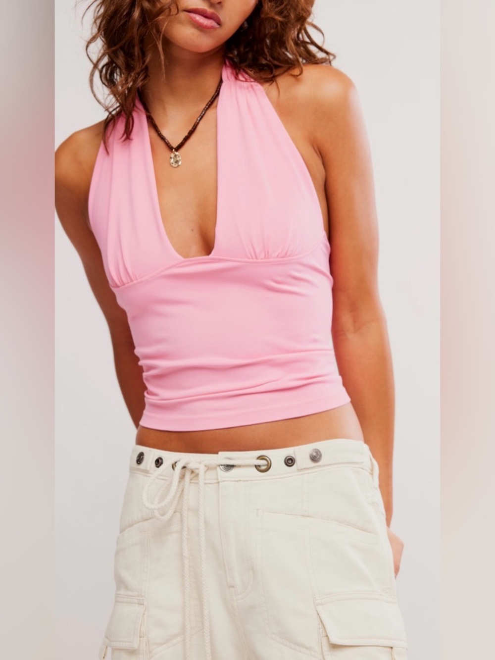 Free People Intimately Round Two Halter NWOT peri